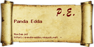 Panda Edda névjegykártya